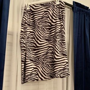 Zebra Print Skirt